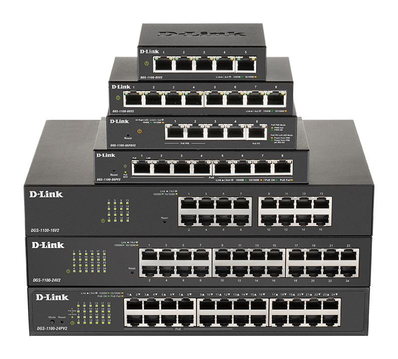 You Recently Viewed D-Link DGS-1100-05V2/B 5-Port Gigabit Smart Managed Switch Image